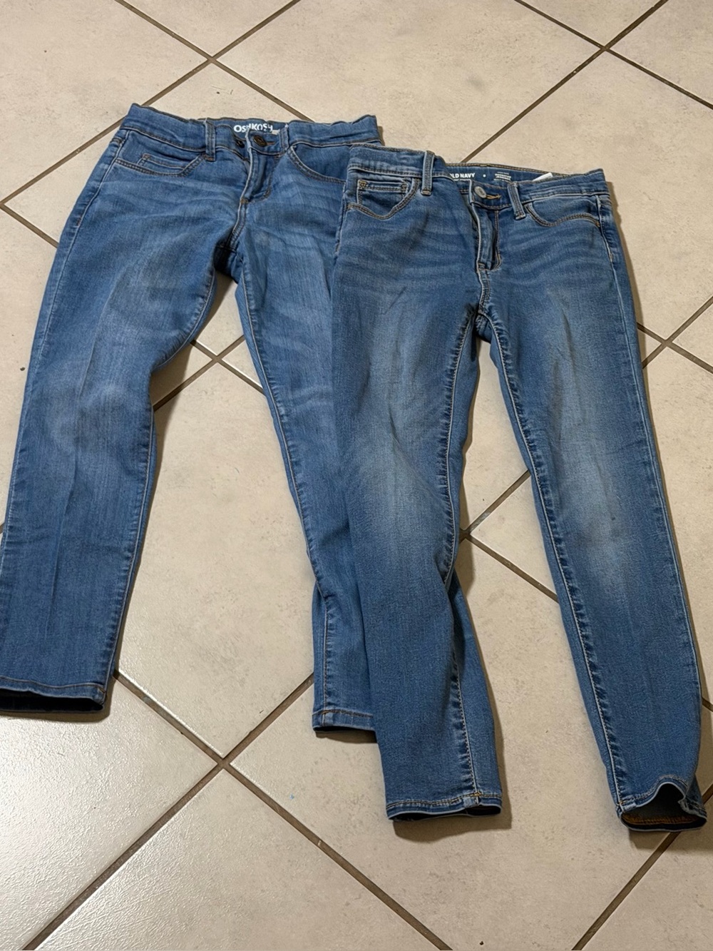 Old Navy & OshKosh Kids Girl Blue High Rise Denim Skinny Jegging Jeans size 8
